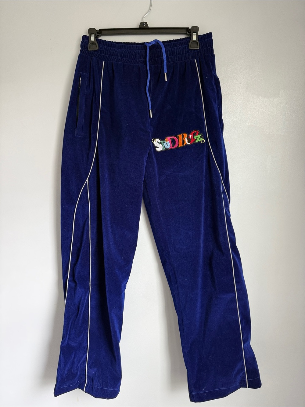 Studbudz Blue Velour Track Pants